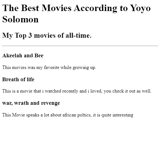 movie project